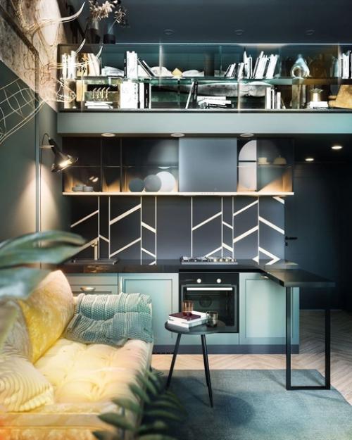 Однокомнатная двухуровневая квартира в Санкт-петербурге, 21 кв. 02