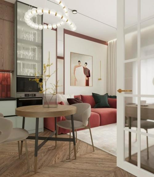 Графичная элегантность: интерьер с характером. 01