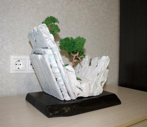 Пенопласт, стабилизированный мох и дерево. 01