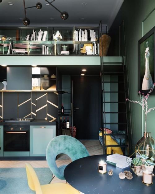 Однокомнатная двухуровневая квартира в Санкт-петербурге, 21 кв. 04