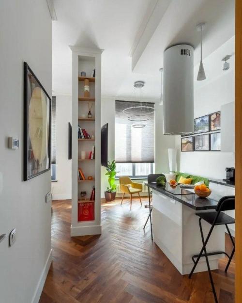 Яркие акценты в спокойной студии. 02