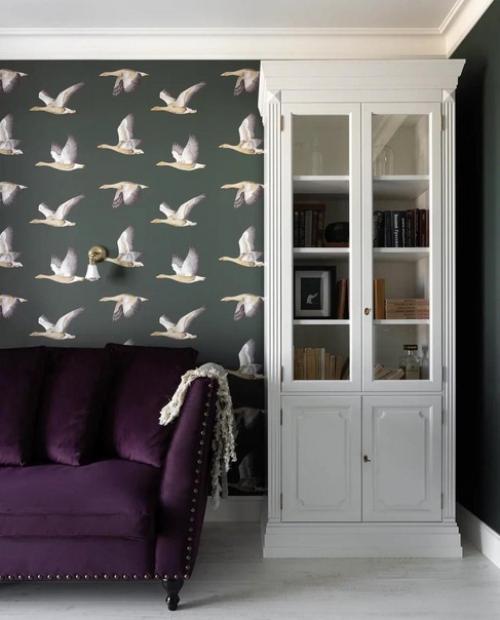 Очень понравилось, как дизайнер подобрал обои.