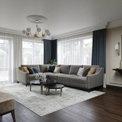 Классика и современные элементы очень легко в интерьере сочетаются. 04