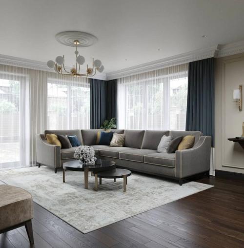 Классика и современные элементы очень легко в интерьере сочетаются. 01