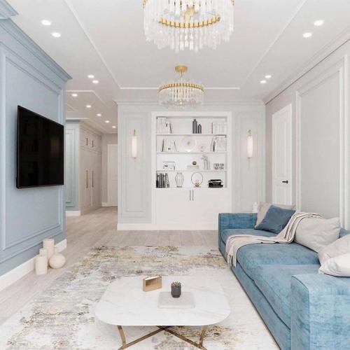 Голубые приглушенные оттенки. 01