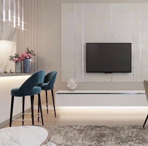 Светлый интерьер без лишних деталей. 03