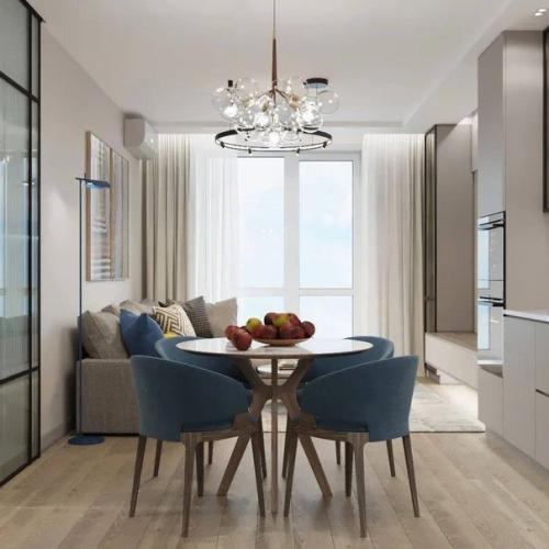 Идея для оформления кухни и обеденной зоны. 03