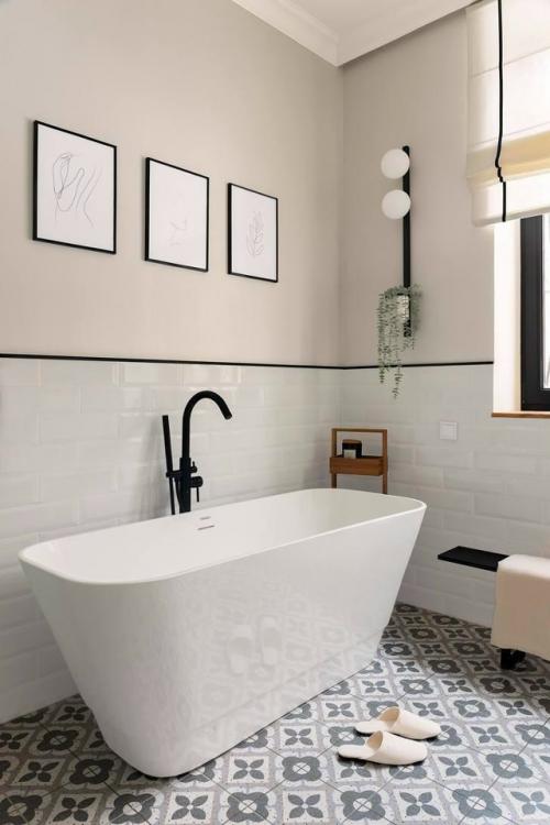 Сталинка с характером: современный интерьер с французско - скандинавским настроением. 09