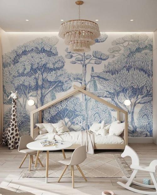 Оформления детской в светлых тонах. 04