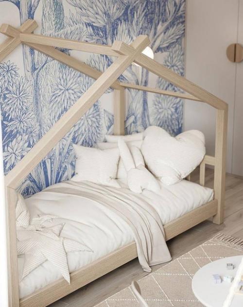 Оформления детской в светлых тонах. 08