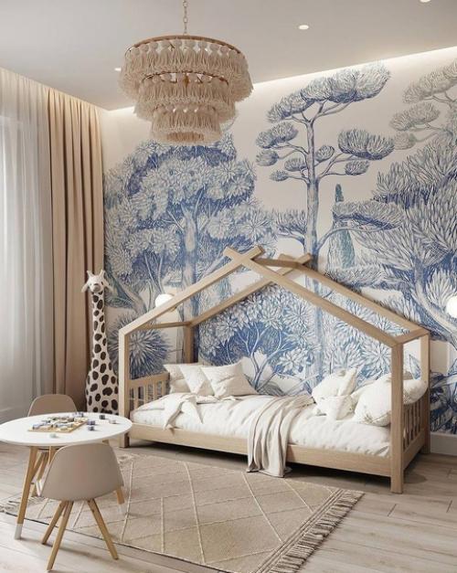 Оформления детской в светлых тонах. 05