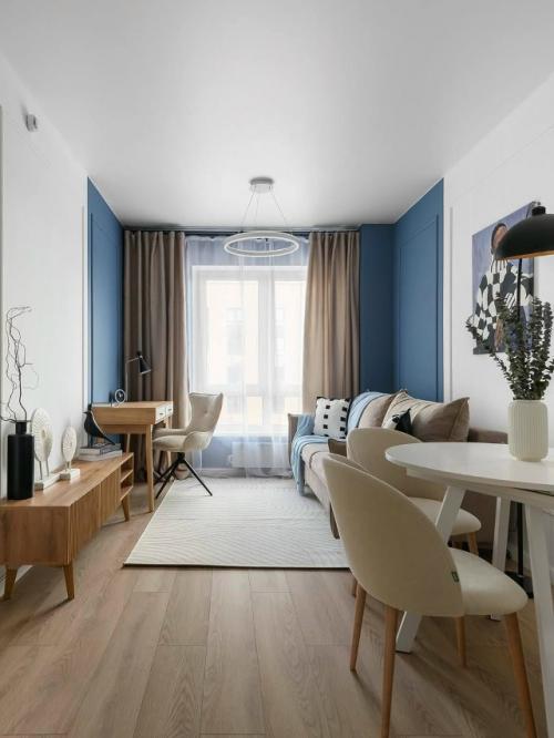 Кухня - гостиная в современном стиле. 05