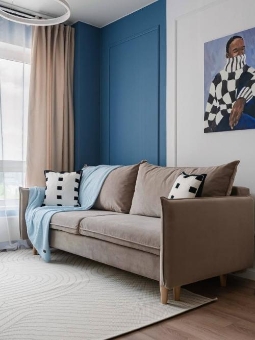 Кухня - гостиная в современном стиле. 04