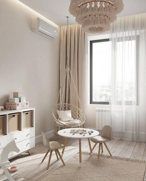 Оформления детской в светлых тонах. 03