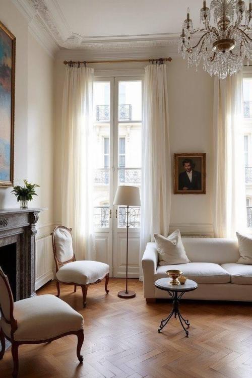 Французская эстетика.  Этот интерьер - про лёгкость, утончённость и чувство меры. 08