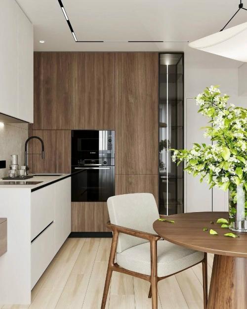 Спокойная кухня с тёплым характером. 02