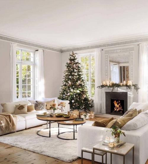 Самые красивые варианты оформления новогодних елочек. 03