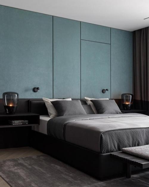 Минималистичный интерьер. В спокойных тонах, а все детали выглядят максимально графично. 03