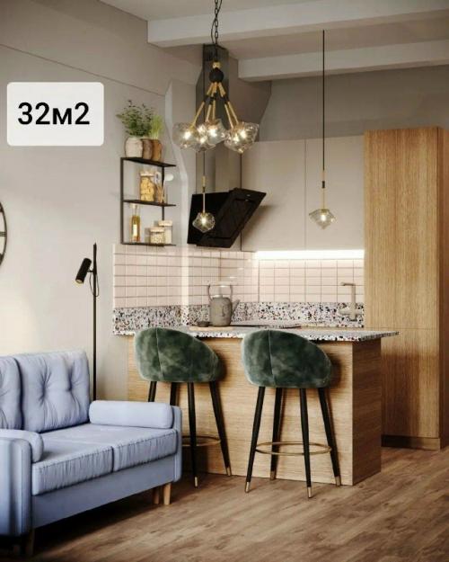 Квартира - студия с зонированием. 01