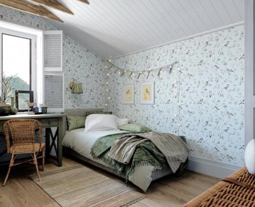 Нежный и симпатичный дизайн детской комнаты. 02