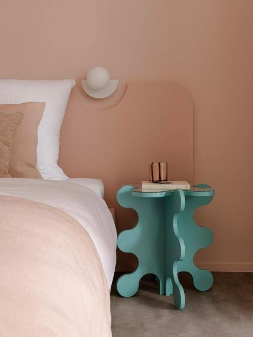 Закатный розовый и свежая зелень. 03