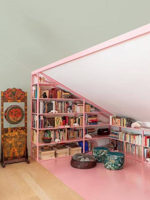 Закатный розовый и свежая зелень. 05