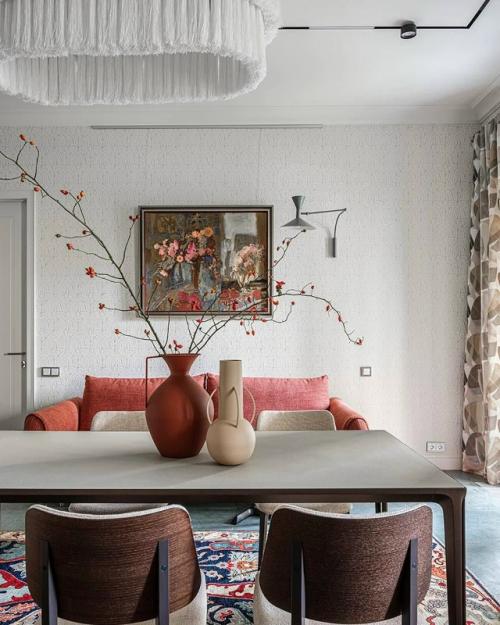 Квартира с этническими мотивами и ярким характером. 04