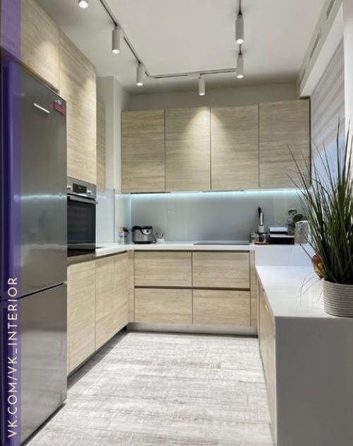 Интерьер и декор кухни и гостиной. 01