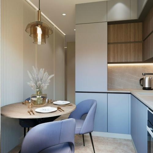 Компактная кухня в современном стиле. 02