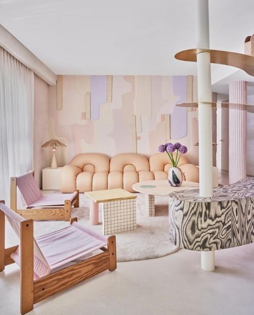 Нереально красивые цвета в интерьере квартиры. 01