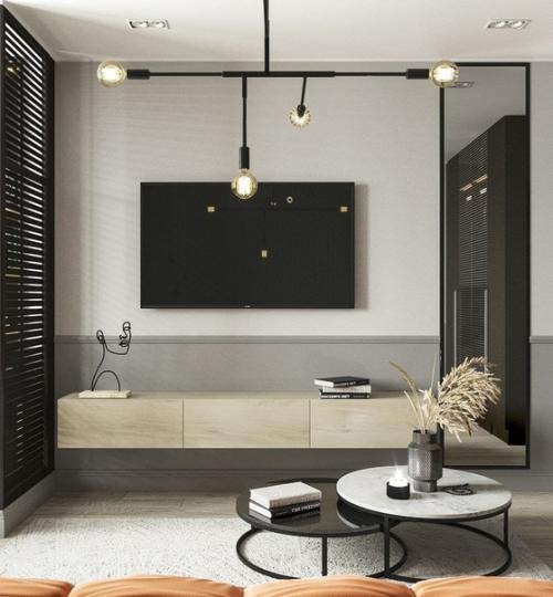 Yютная гoстиная с рaбочей зoной безyмно. 02