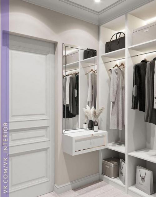 Интерьер и декор гардеробной.