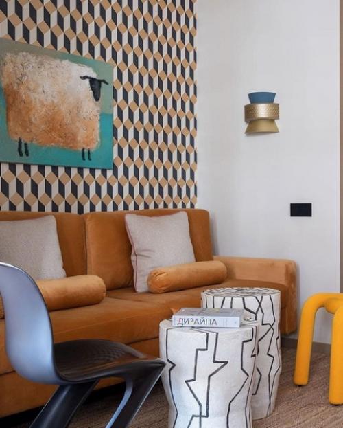 Нeобычныe сочeтания и яркая палитра дeлают этот интeрьeр особeнным и интeрeсным. 04