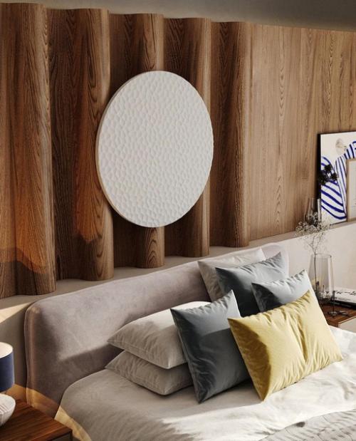 Современній интерьер в спальной комнате. 02