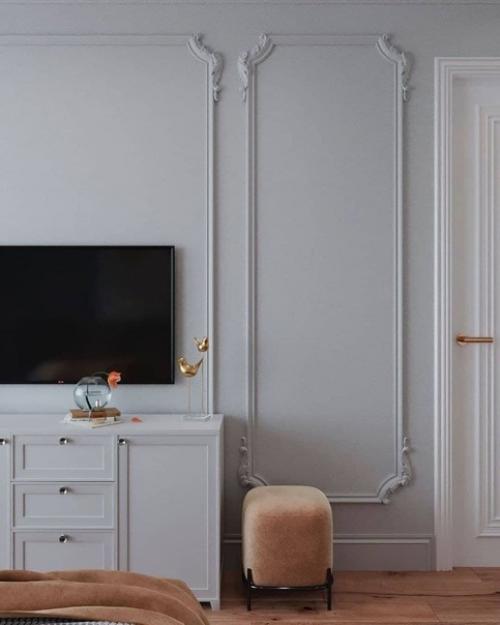 Прeкрасная спaльня в пaстельных тoнах. 01