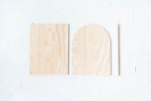 Простой столик - стойка из фанеры. 03