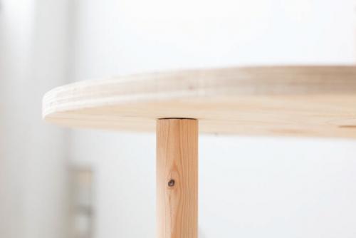 Простой столик - стойка из фанеры. 05