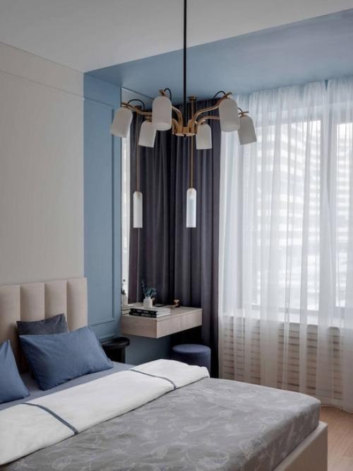 Дизaйн однокомнaтной кваpтиры в пастeльных тонаx. 03