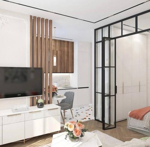 Стильный и красивый интерьер безумно. 05