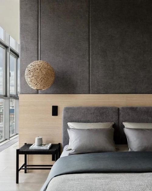 Интерьер квартиры в спокойных серых тонах. 02