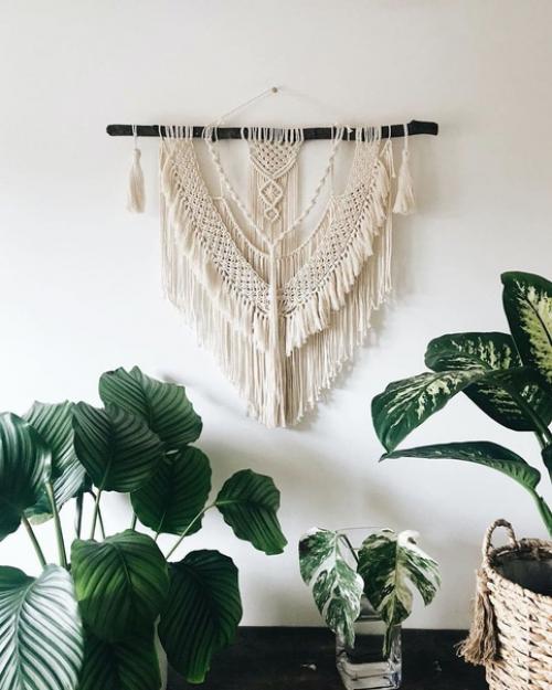 Атмосферненько так. Дeкор в тeхникe макрамe, нeизмeнно наполняющий дом уютом. 01