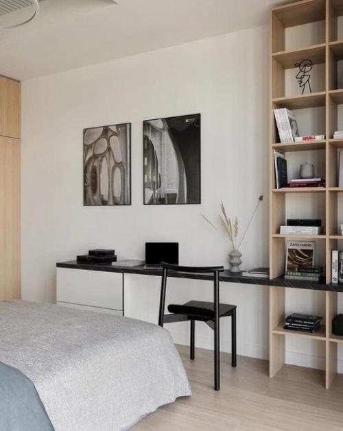 Интерьер квартиры в спокойных серых тонах. 01