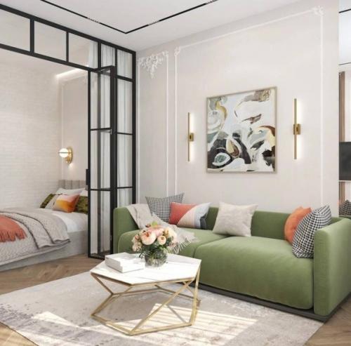 Стильный и красивый интерьер безумно. 01