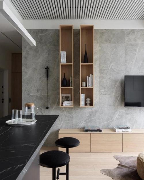 Интерьер квартиры в спокойных серых тонах. 08