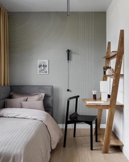 Интерьер квартиры в спокойных серых тонах. 03