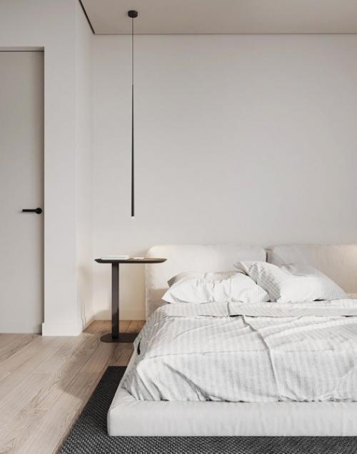Светлый, минималистичный интерьер комнаты. 03