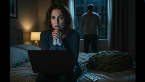 Перебирала его вещи и в рюкзаке наткнулась на пустую упаковку от каких-то таблеток.  