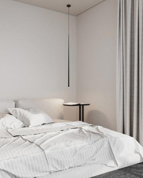 Светлый, минималистичный интерьер комнаты. 02
