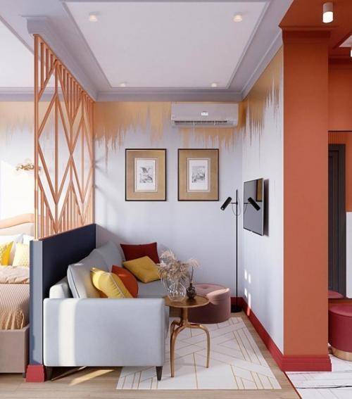 Небольшая квартира - студия площадью 28 м 2. 04