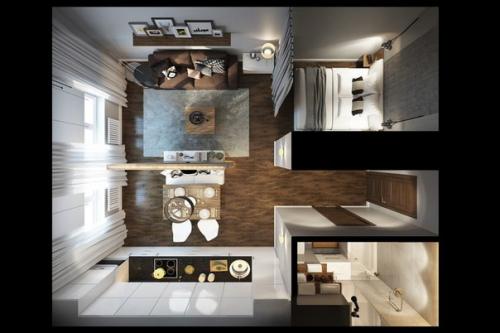 Пpoeкт квapтиры плoщадью 32 кв. 07